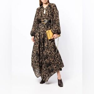 JONATHAN SIMKHAI -Tiff Multimedia Chiffon Dress